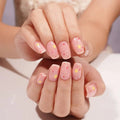 Customizable Polka Dot Gel Stickers Star For Brands — Semi-Cured Gel Nail Wraps