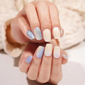 Customizable Winter Gel Stickers Snowflake For Brands — Semi-Cured Gel Nail Wraps