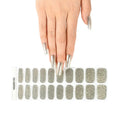 Silver Glitter — Semi-Cured Gel Nail Wraps