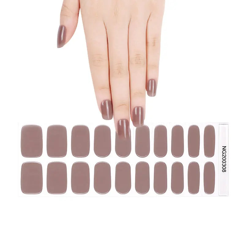 Home Manicure Set — Semi-Cured Gel Nail Wraps