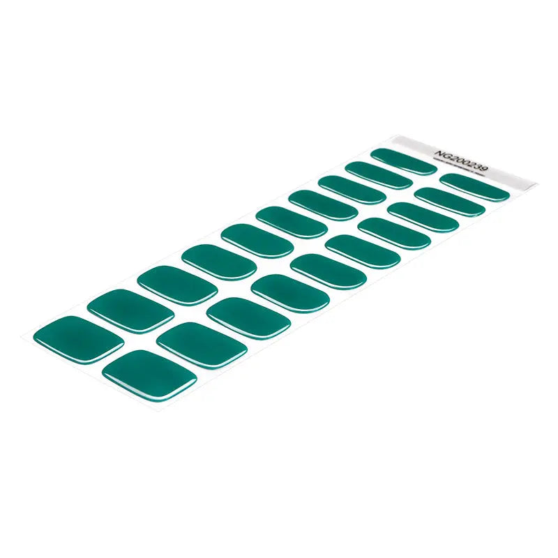 Diy With Gel Polish Green Nailsbulk Gel Sticker — Semi-Cured Gel Nail Wraps