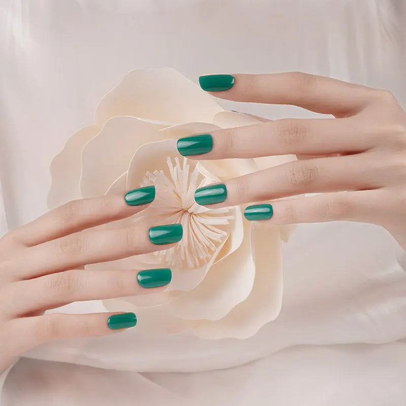 Diy With Gel Polish Green Nailsbulk Gel Sticker — Semi-Cured Gel Nail Wraps