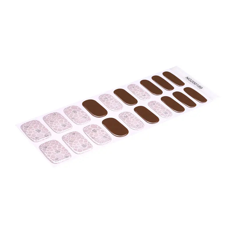 Essential Gel Honeycomb Cracks — Semi-Cured Gel Nail Wraps