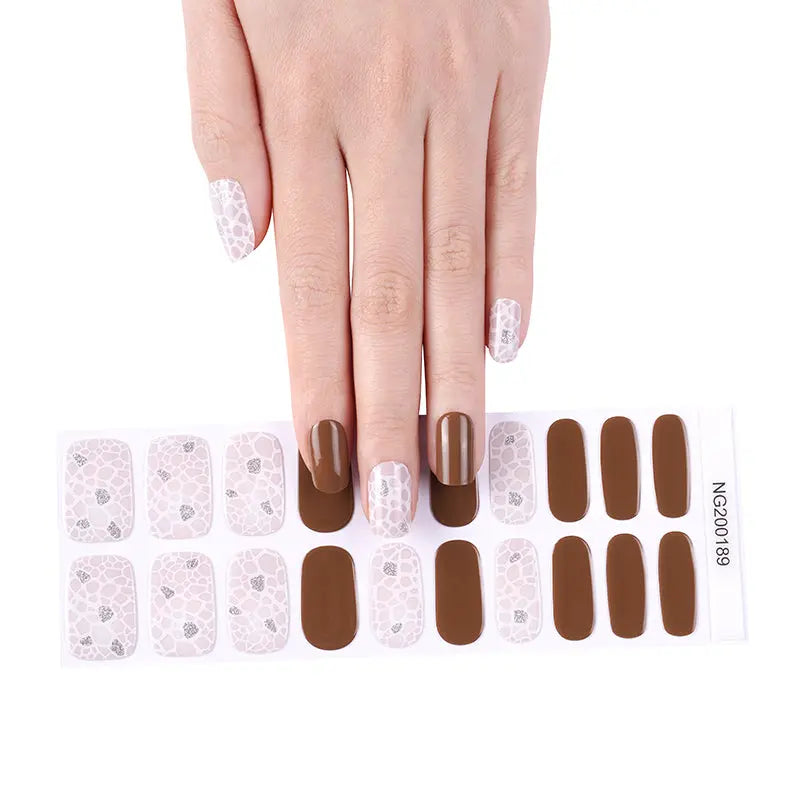 Essential Gel Honeycomb Cracks — Semi-Cured Gel Nail Wraps