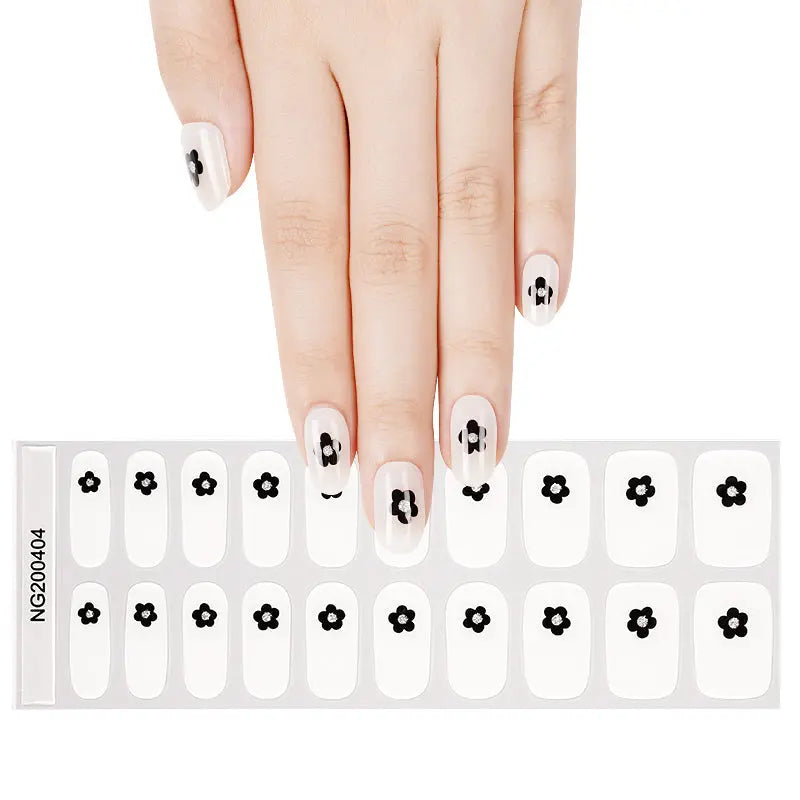 Flower Designs Summer New Design Gel — Semi-Cured Gel Nail Wraps