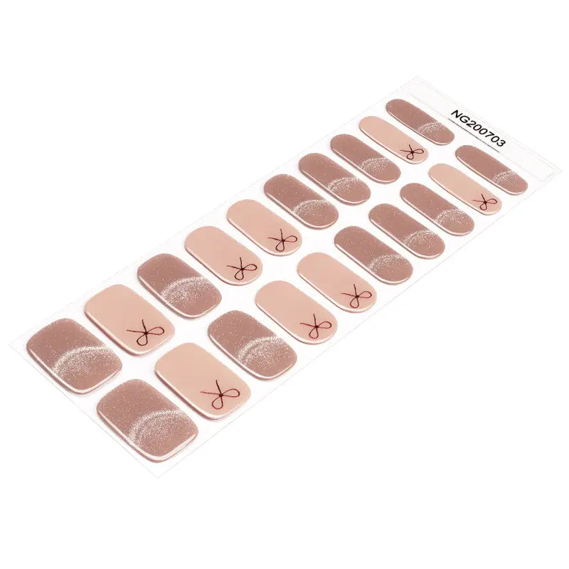 French Cat-eye — Semi-Cured Gel Nail Wraps