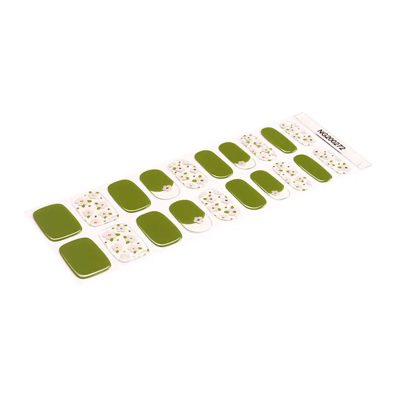 Gel With Uv Light Transparent White — Semi-Cured Gel Nail Wraps