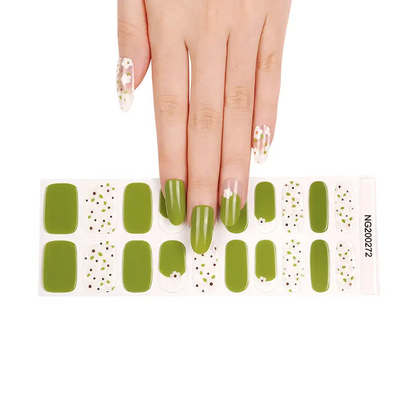 Gel With Uv Light Transparent White — Semi-Cured Gel Nail Wraps