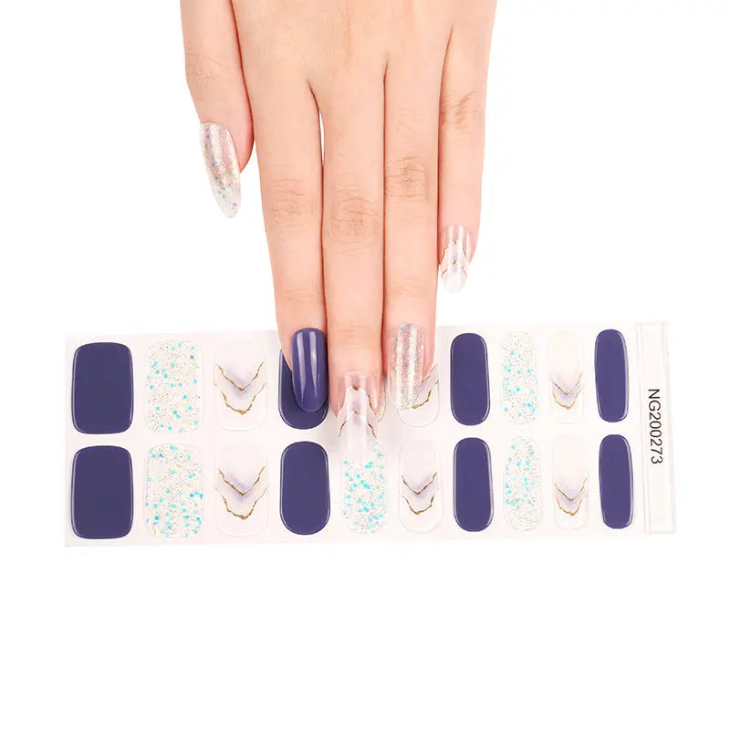 Gel Stickers For Confetti Gel Flower — Semi-Cured Gel Nail Wraps