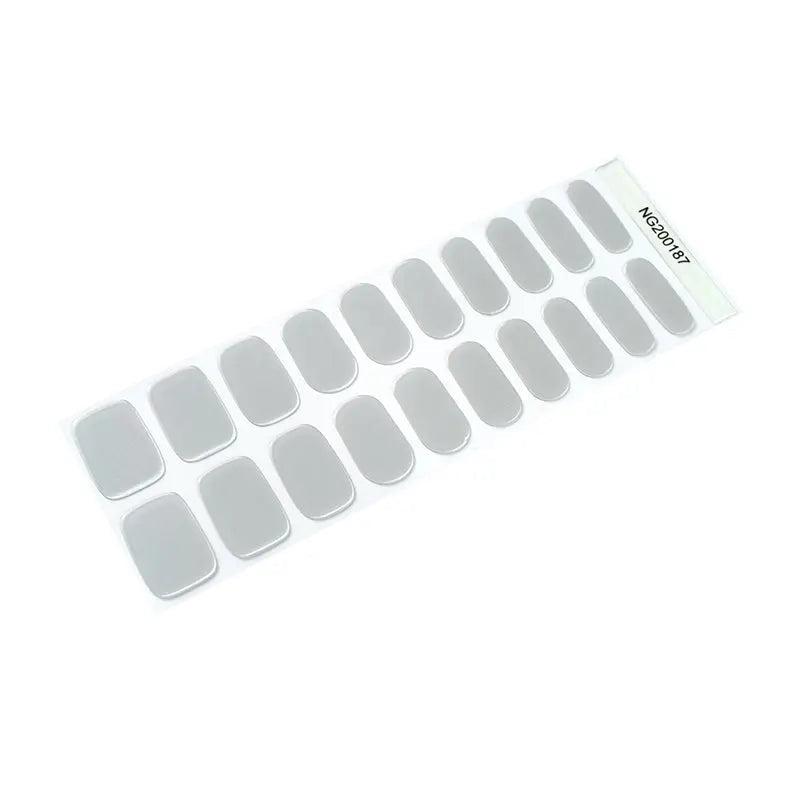 Get Flawless With Essential Gel Gray Diamond — Semi-Cured Gel Nail Wraps