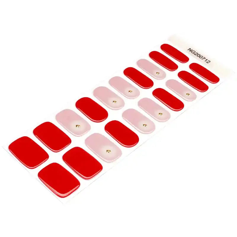 Golden Heart — Semi-Cured Gel Nail Wraps