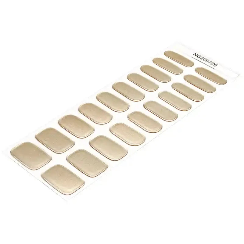 Golden Mirror — Semi-Cured Gel Nail Wraps