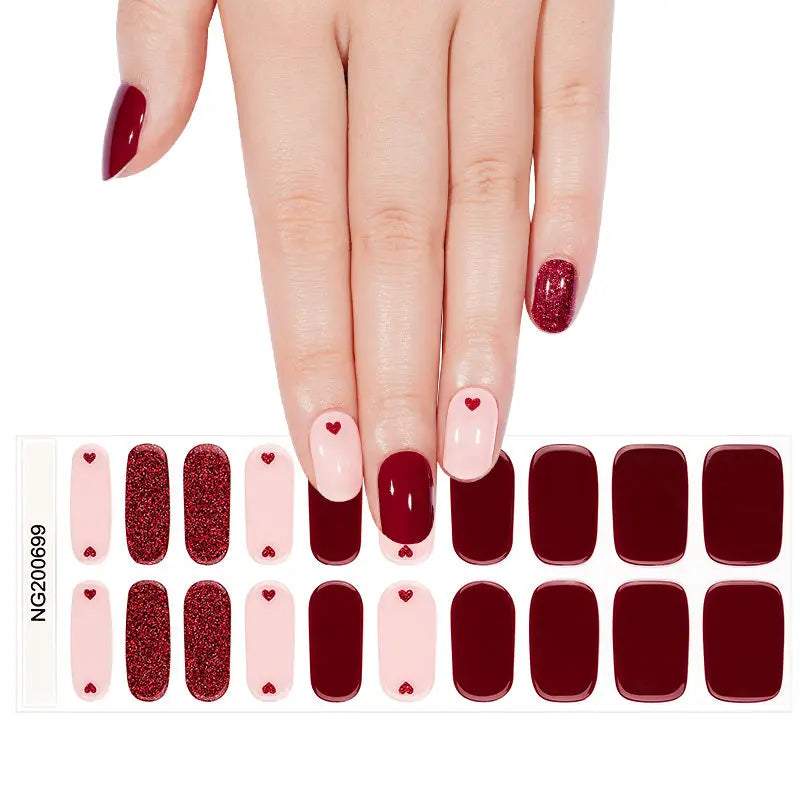 Heart-shaped Valentine's Day Gifts — Semi-Cured Gel Nail Wraps
