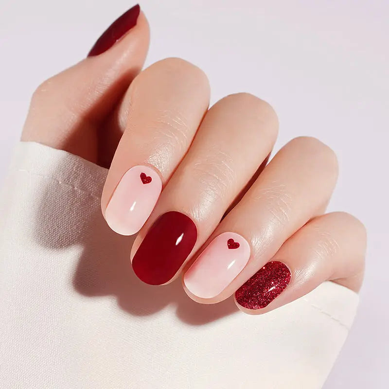 Heart-shaped Valentine's Day Gifts — Semi-Cured Gel Nail Wraps