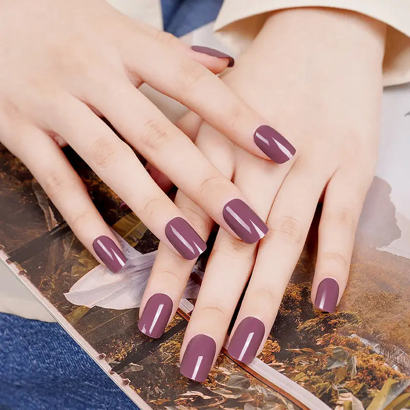 Bulk Purchase Wine Red Gel Nail Stickers For Enterprises — Semi-Cured Gel Nail Wraps