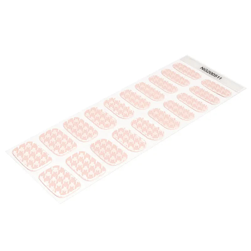 Houndstooth Pattern Gel — Semi-Cured Gel Nail Wraps