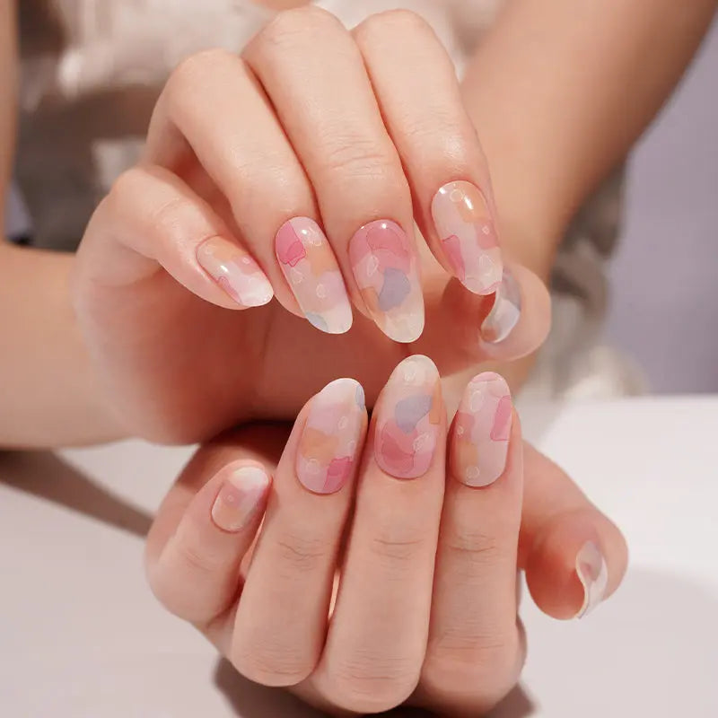 New Gel Stickers Self Adhesive — Semi-Cured Gel Nail Wraps