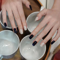 Korean Stickers Gel Wholesaleblue And White — Semi-Cured Gel Nail Wraps