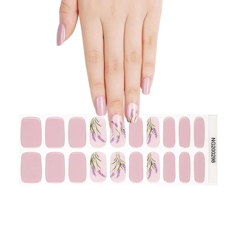Lavender Sticker Gel Wholesalepurple Sticker — Semi-Cured Gel Nail Wraps