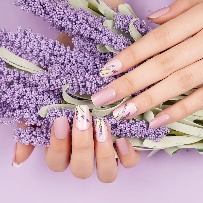 Lavender Sticker Gel Wholesalepurple Sticker — Semi-Cured Gel Nail Wraps