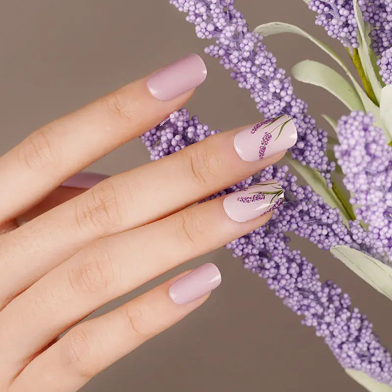 Lavender Sticker Gel Wholesalepurple Sticker — Semi-Cured Gel Nail Wraps