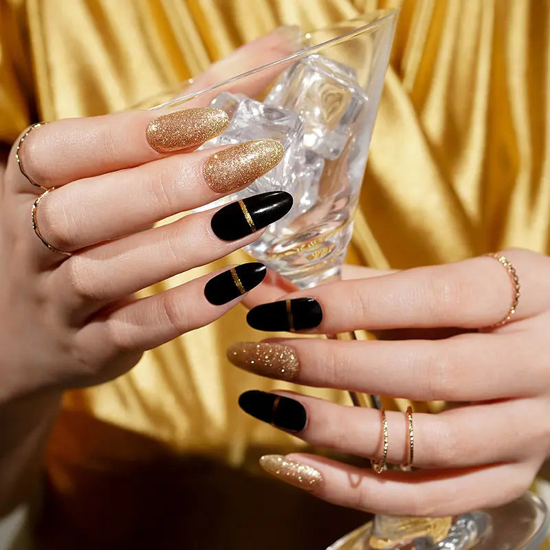 Art Sticker Glitter Strips — Semi-Cured Gel Nail Wraps