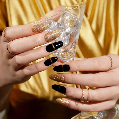 Art Sticker Glitter Strips — Semi-Cured Gel Nail Wraps