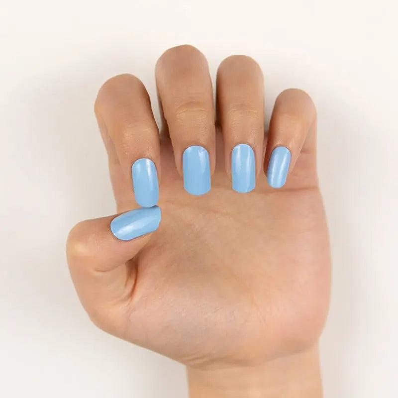 Sky Blue — Semi-Cured Gel Nail Wraps