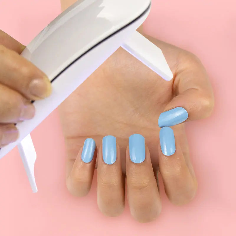 Sky Blue — Semi-Cured Gel Nail Wraps