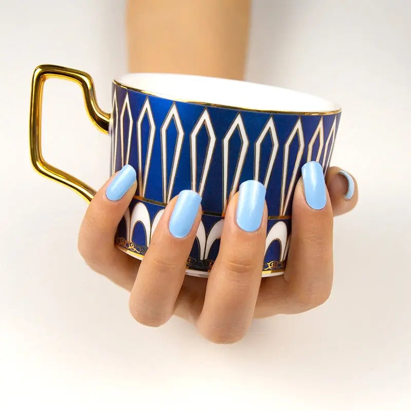 Sky Blue — Semi-Cured Gel Nail Wraps