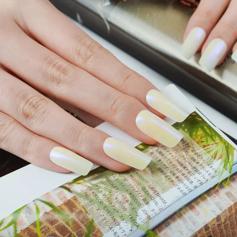 Light Yellow — Semi-Cured Gel Nail Wraps