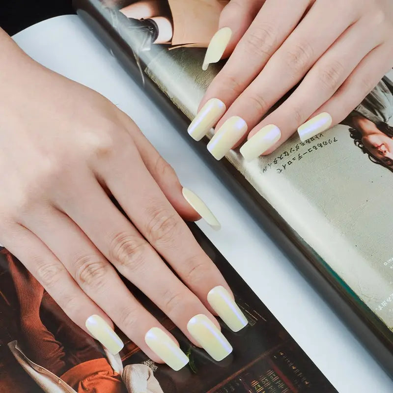 Light Yellow — Semi-Cured Gel Nail Wraps