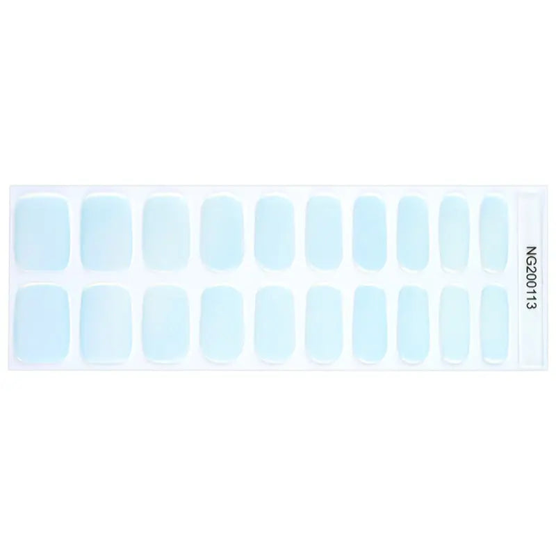Light Blue — Semi-Cured Gel Nail Wraps