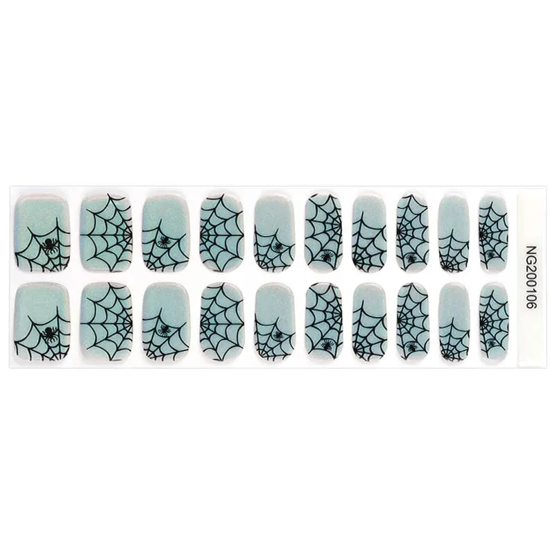 Hollogram Spiderweb — Semi-Cured Gel Nail Wraps
