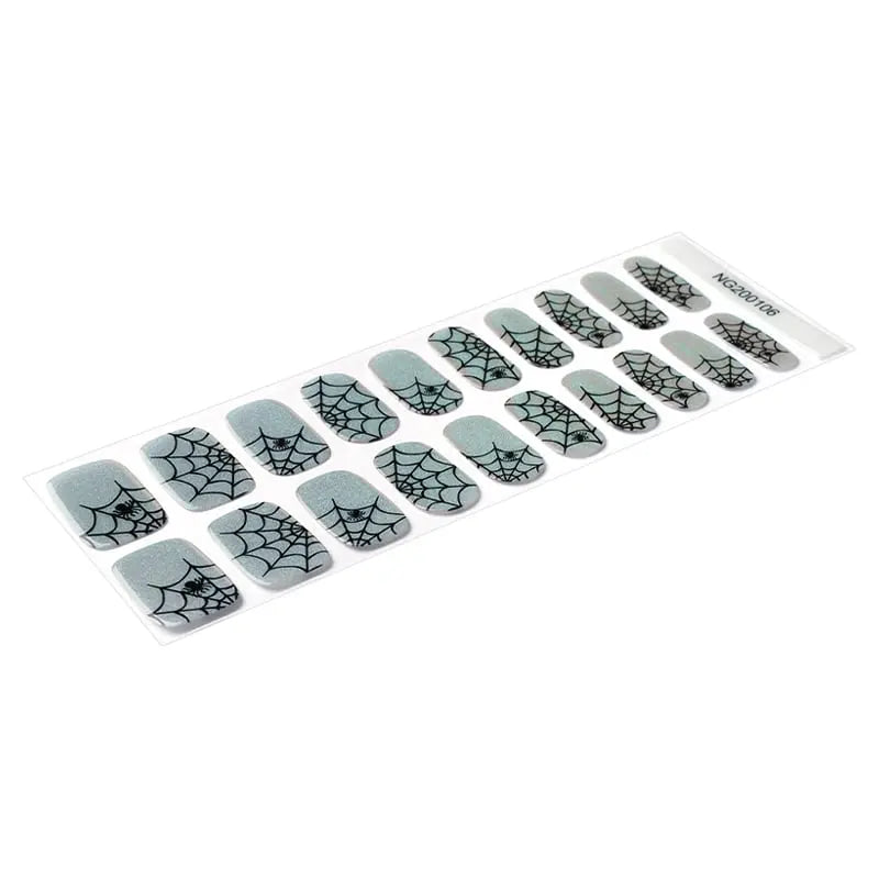 Hollogram Spiderweb — Semi-Cured Gel Nail Wraps