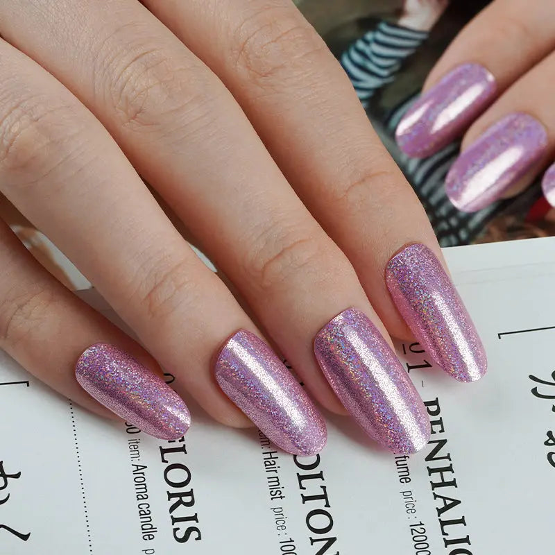 Pink Rose — Semi-Cured Gel Nail Wraps