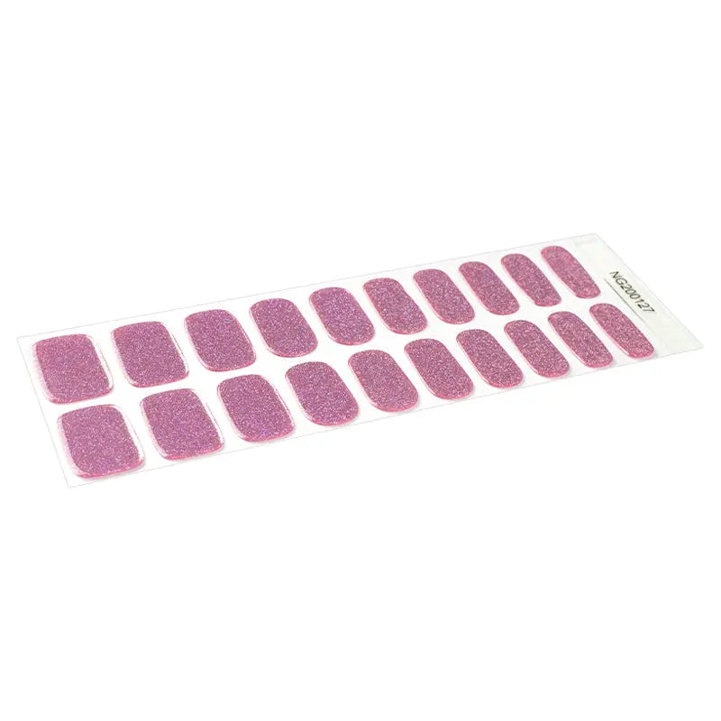 Pink Rose — Semi-Cured Gel Nail Wraps