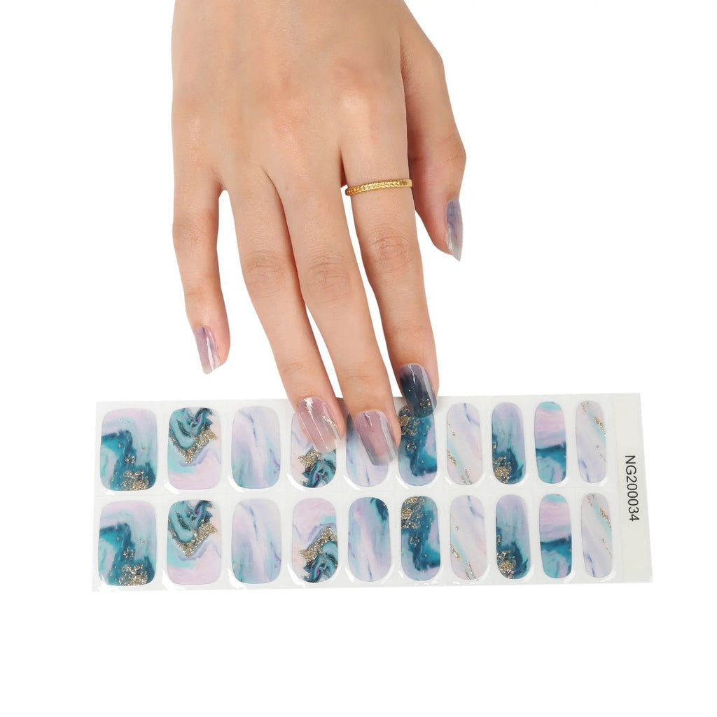 Purple Gold — Semi-Cured Gel Nail Wraps