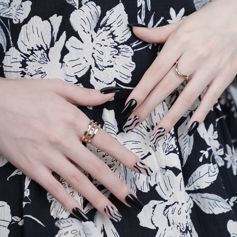 Black White Creative — Semi-Cured Gel Nail Wraps