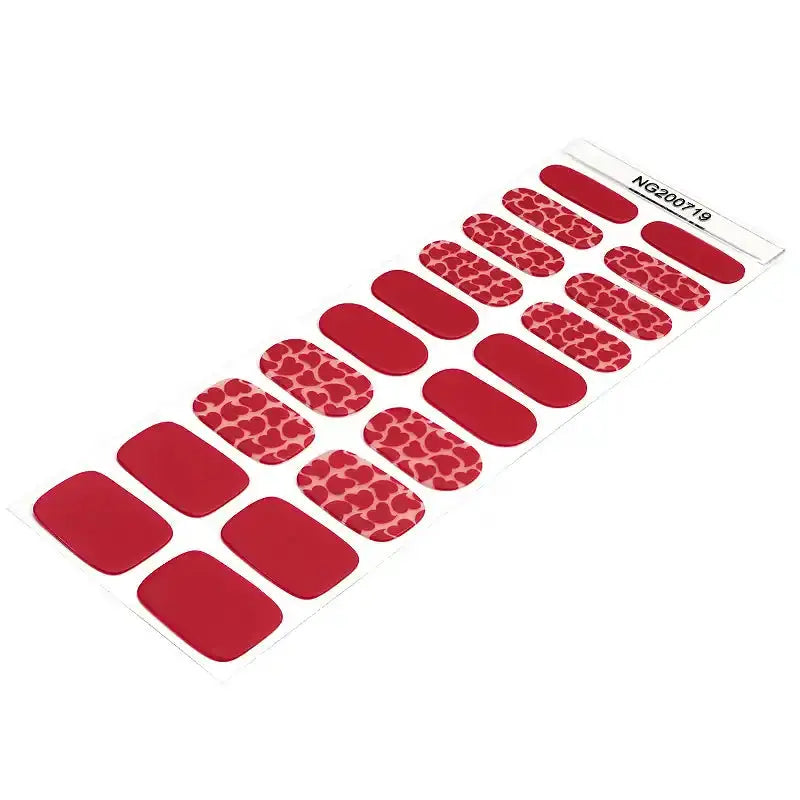 Warp Heart — Semi-Cured Gel Nail Wraps