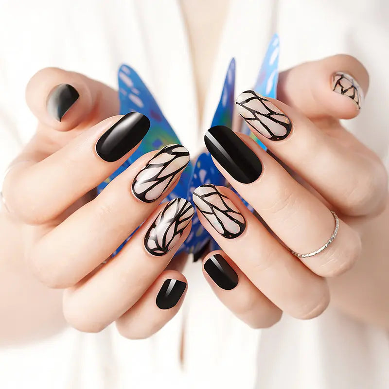 Brocade Strips Designs — Semi-Cured Gel Nail Wraps