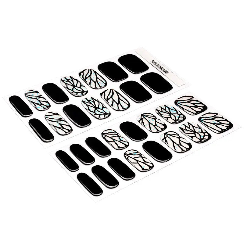 Brocade Strips Designs — Semi-Cured Gel Nail Wraps