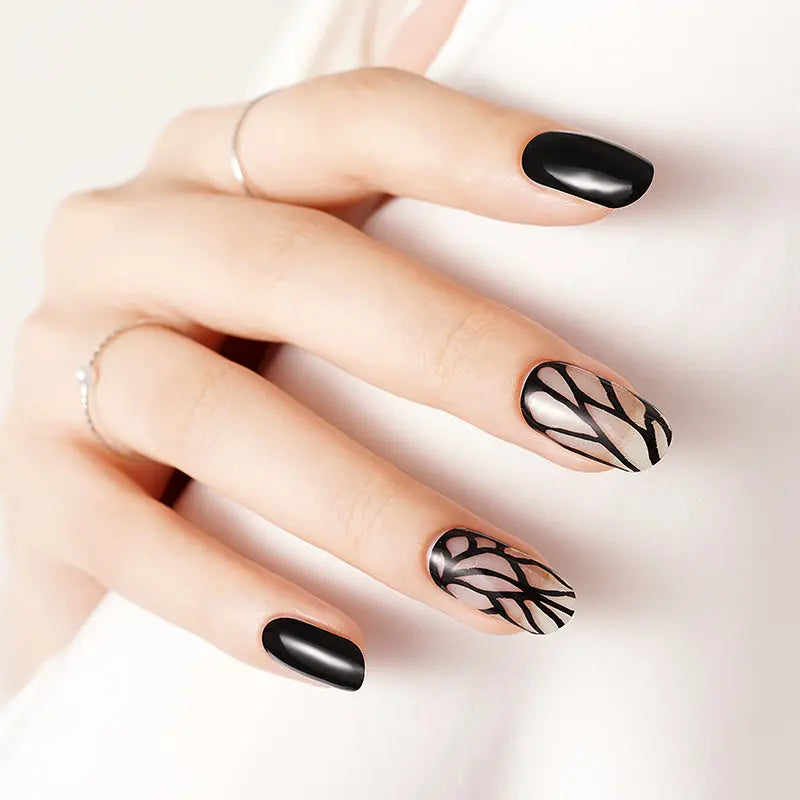 Brocade Strips Designs — Semi-Cured Gel Nail Wraps