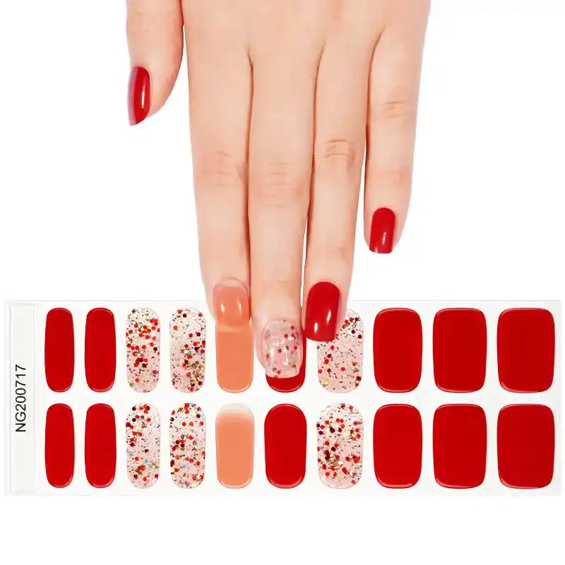 Confetti Glitter — Semi-Cured Gel Nail Wraps