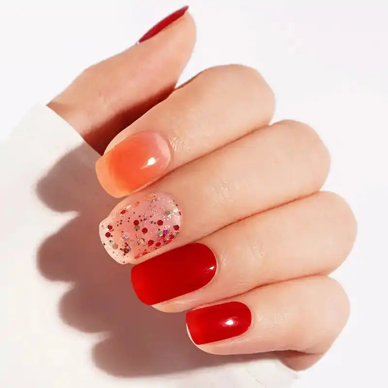 Confetti Glitter — Semi-Cured Gel Nail Wraps