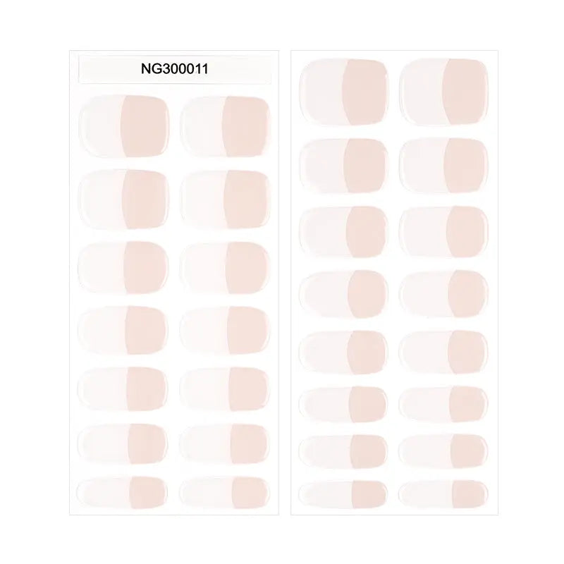Gel French — Semi-Cured Gel Nail Wraps