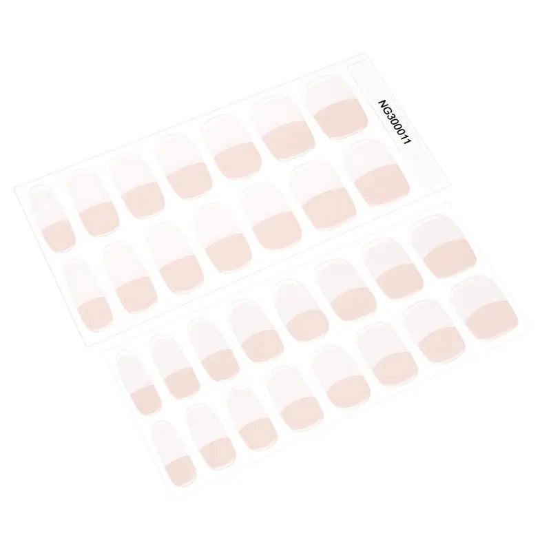 Gel French — Semi-Cured Gel Nail Wraps