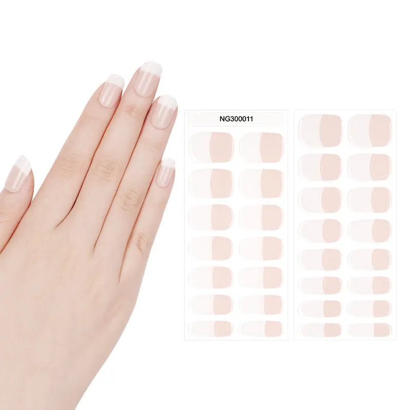 Gel French — Semi-Cured Gel Nail Wraps