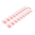 Pink Shading Whilt Hearts — Semi-Cured Gel Nail Wraps