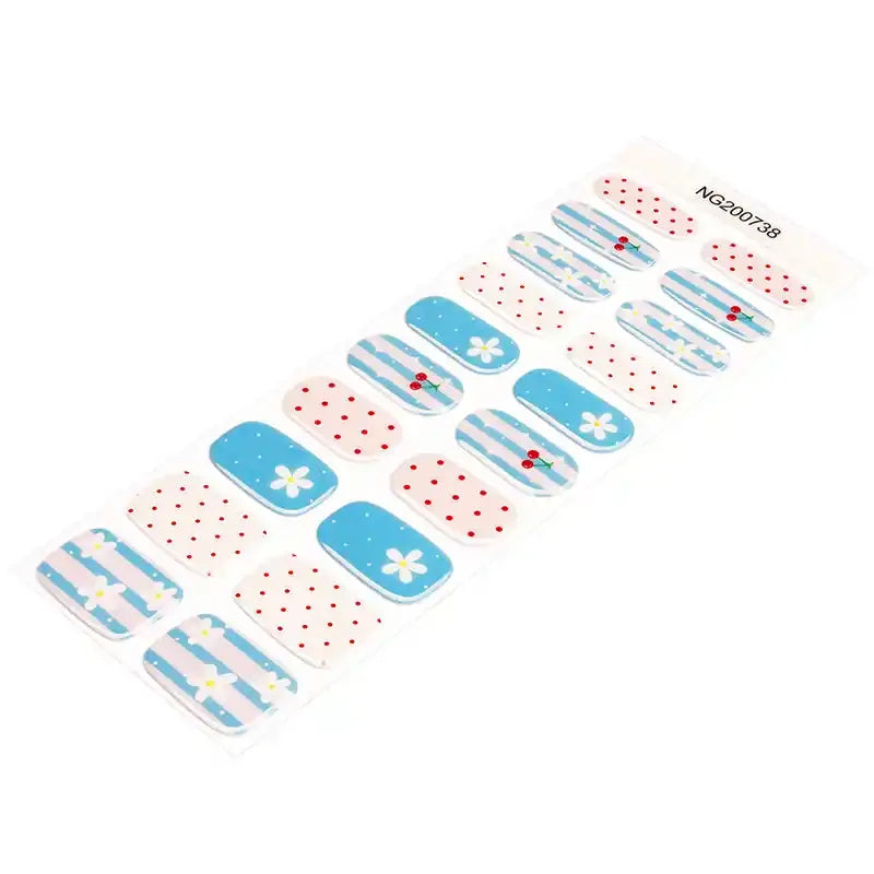 Polka Dot Cherry — Semi-Cured Gel Nail Wraps